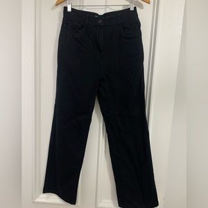 Frank & Oak Jane Straight Leg Pant in Black